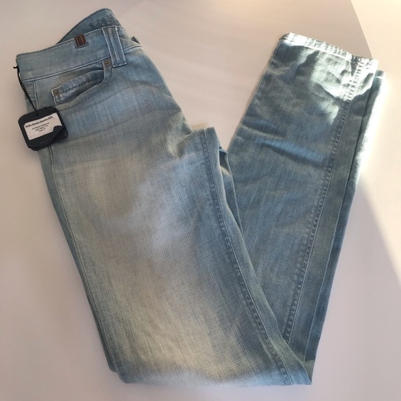 NOTIFY WOMAN HELEBORA Light blue size 27 NWOT made in Italy Factory pre-washed - Picture 3 of 7